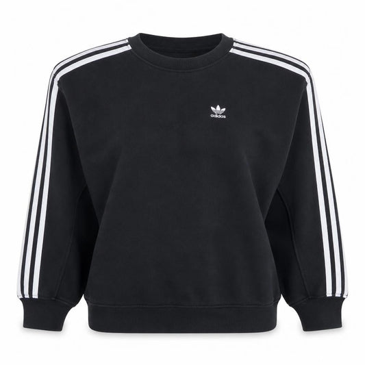 Adidas Womens Black XS Crew Neck Pullover Sweatshirt