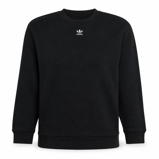 Adidas Womens Black Crew Neck Long Sleeve Sweatshirt Size 12