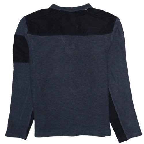 Calvin Klein Mens Grey Collared 1/2 Zip Knit Sweatshirt Size M