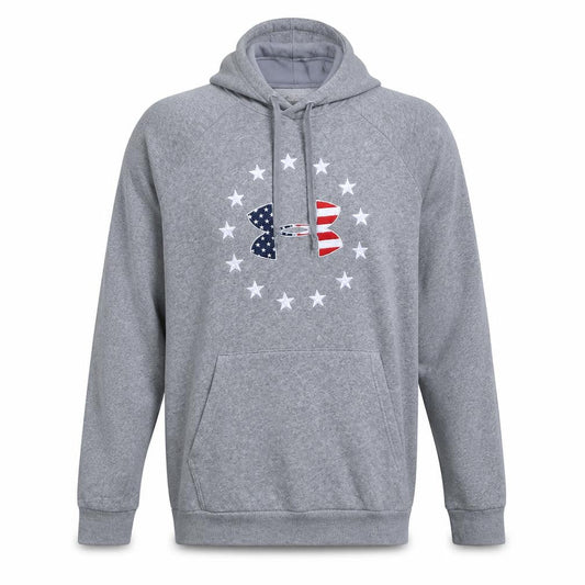 Under Armour Men’s Grey Pullover Hoodie M Graphic Fleece
