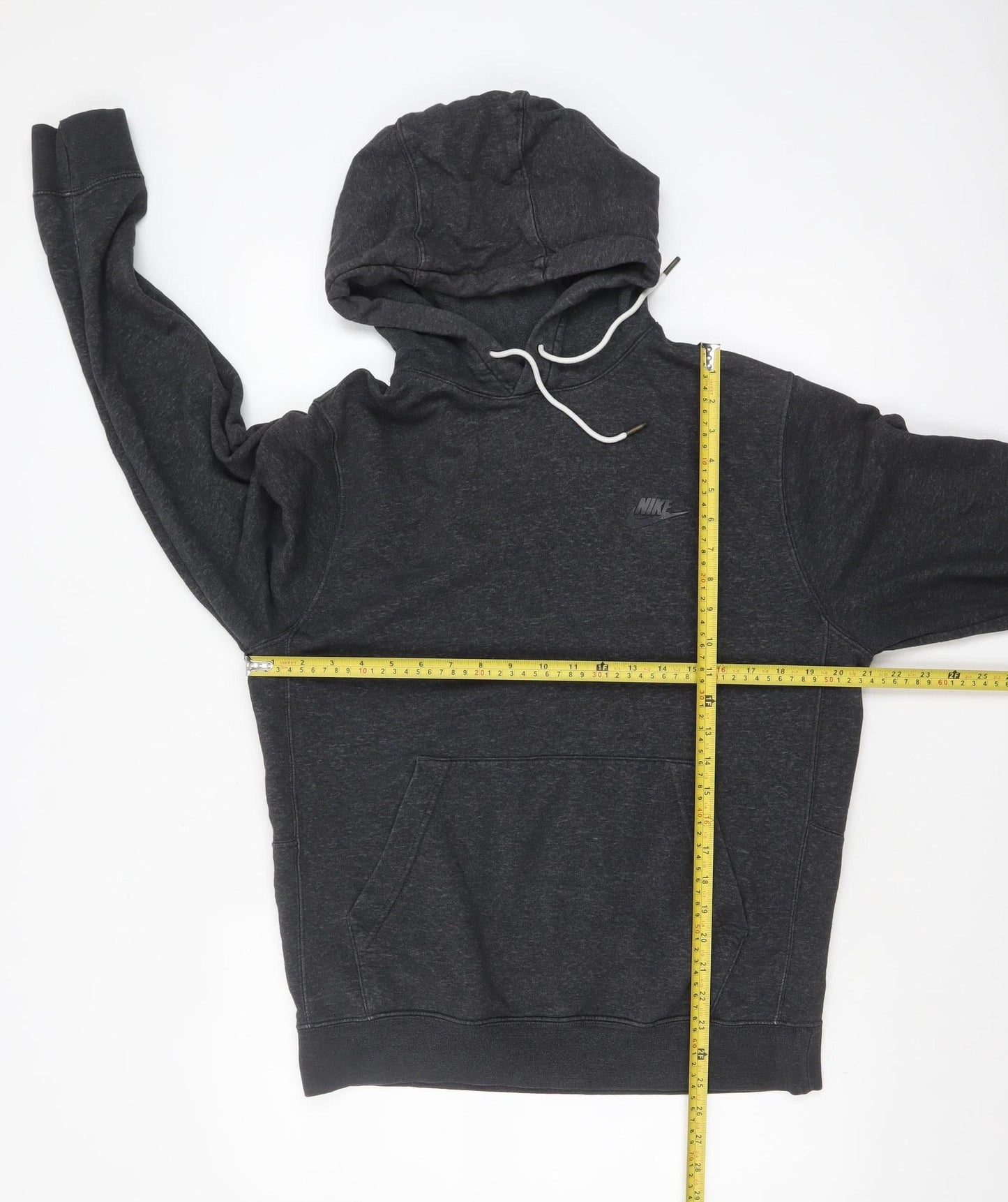 Nike Men's Black Pullover Hoodie Size S Fleece Cotton Blend