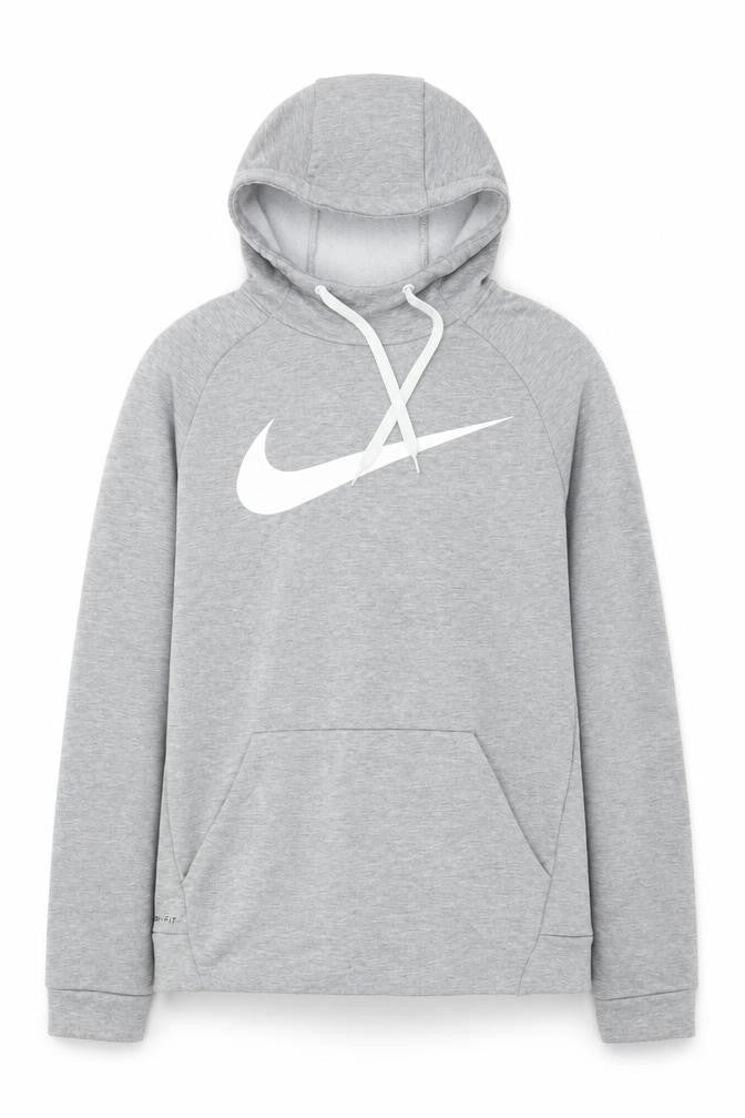 Nike Men's Grey Dri-FIT Pullover Hoodie M Sportswear