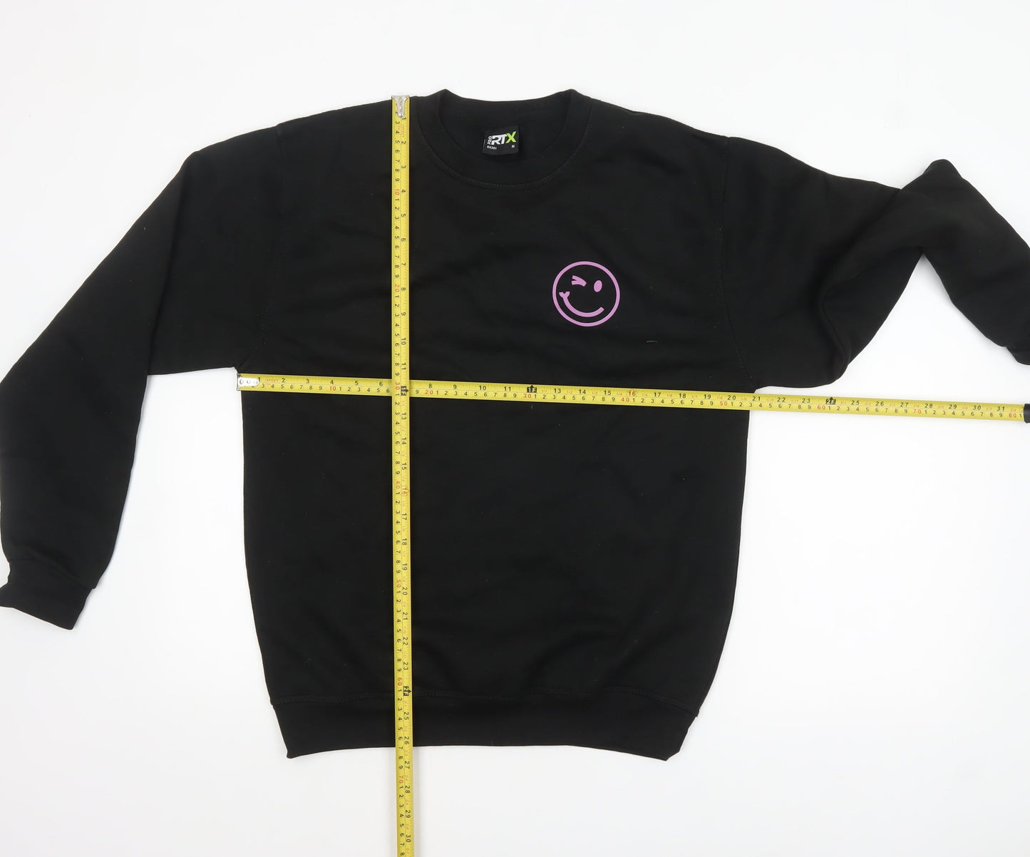Pro RTX Men's Black Graphic Print Pullover Sweatshirt M