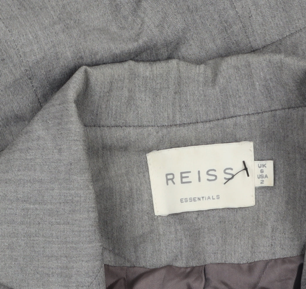 Reiss Essentials Women’s Grey Single-Breasted Suit Jacket UK 6