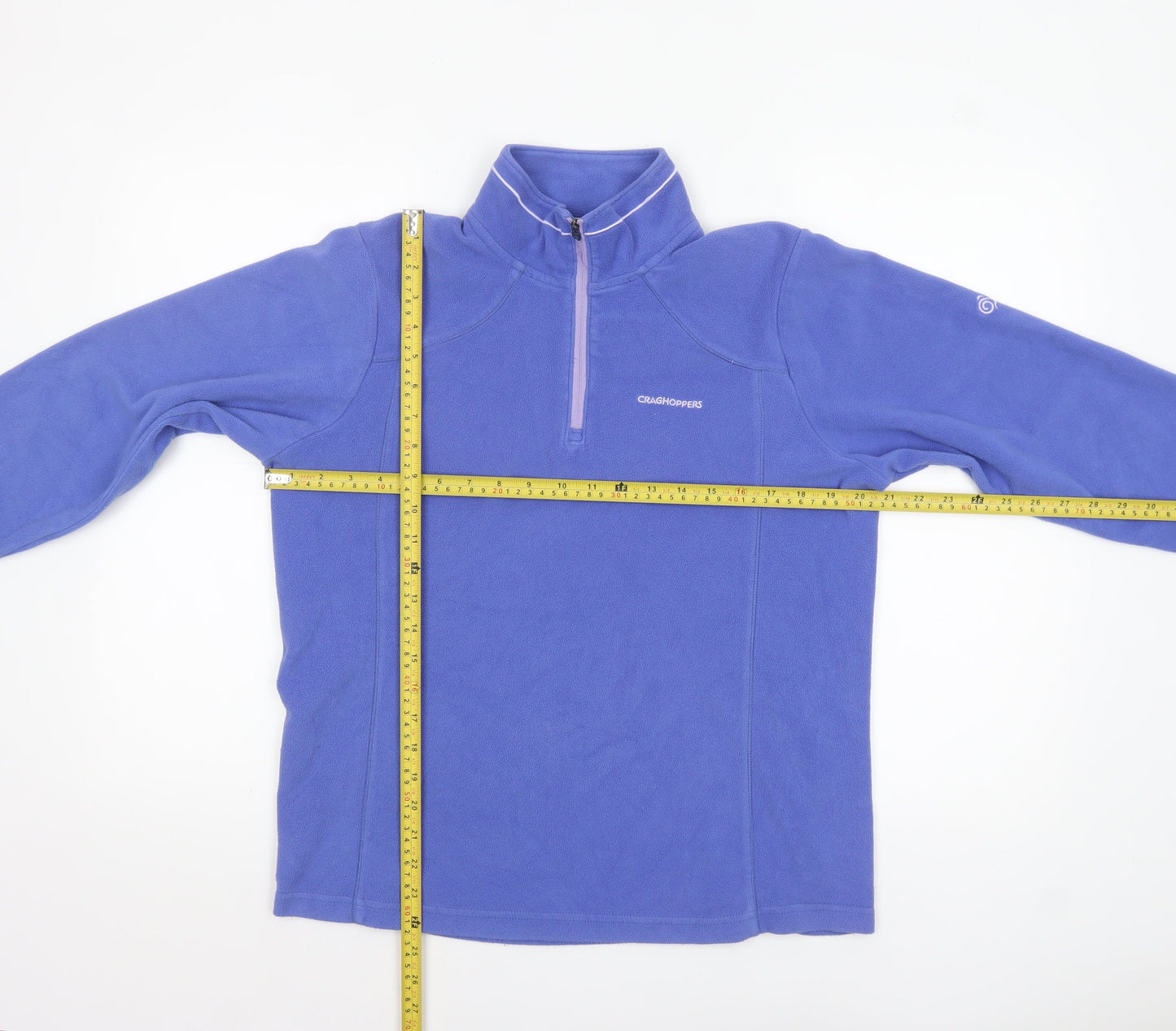 Craghoppers Women Blue Fleece 1/2 Zip Pullover Sweatshirt UK 10