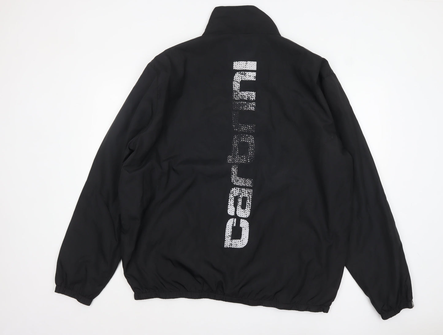 Cabrini Men's Black 2XL Windbreaker Jacket Lightweight Full Zip