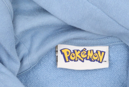 Preloved Pokémon Boys Blue Pullover Hoodie 13-14 Years Graphic Print Cotton Blend - Image 6