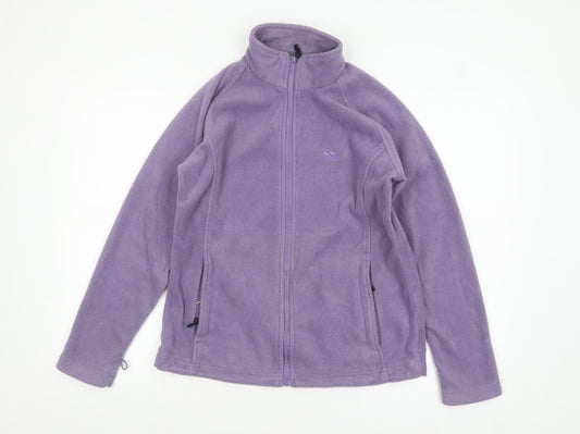 Trespass Women's Purple Full Zip Fleece Jacket Size M