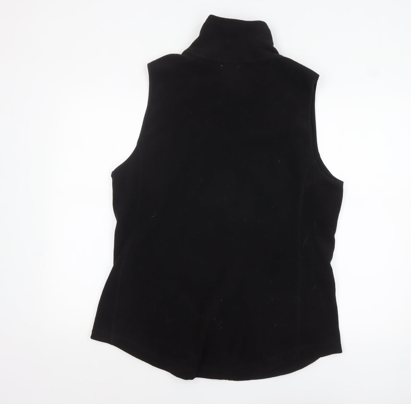 Old Navy Women's Black Fleece Zip Waistcoat XL Tall