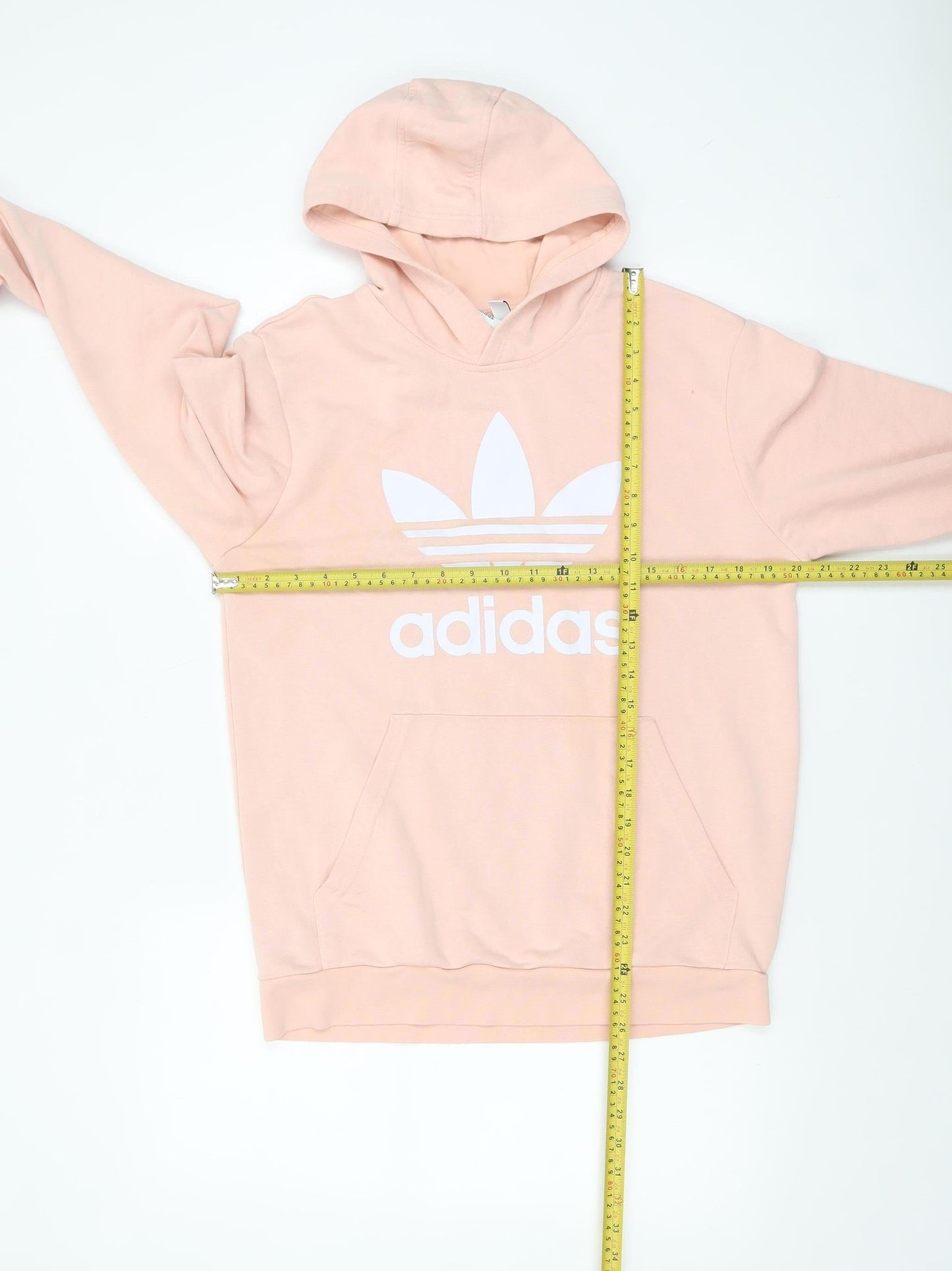 Adidas Girls Pink Pullover Hoodie XL 15-16 Years Cotton Blend Logo