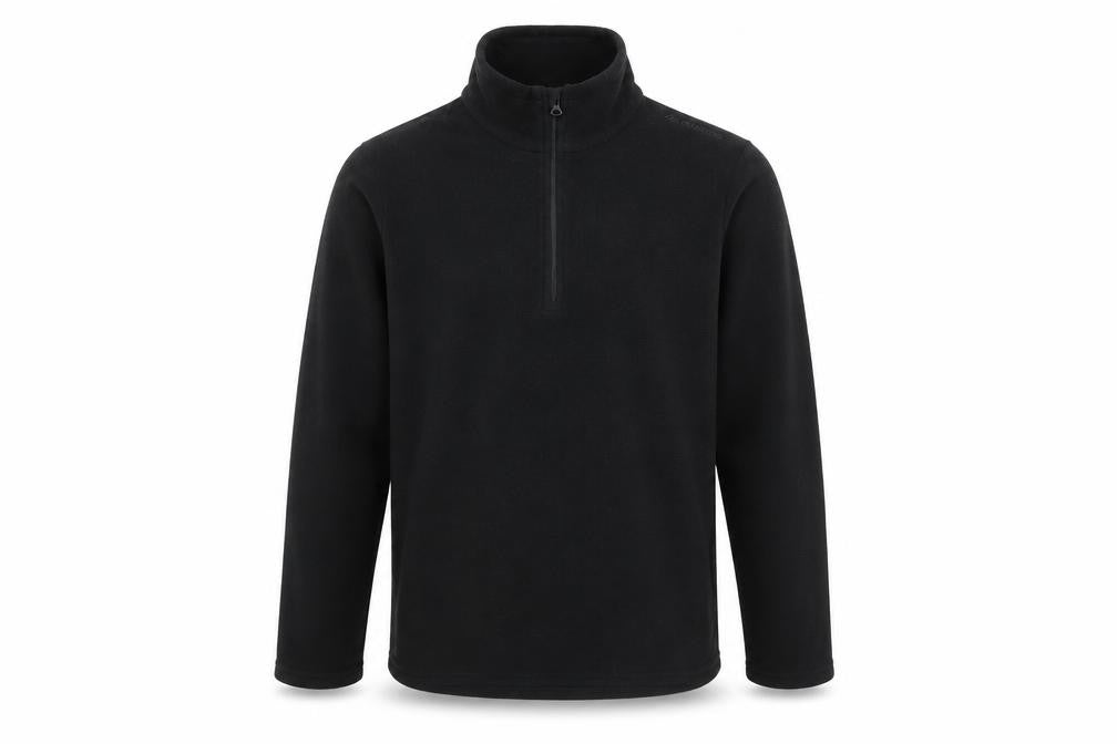 Decathlon Boys Black Fleece 1/4 Zip Pullover Sweatshirt 14 Years