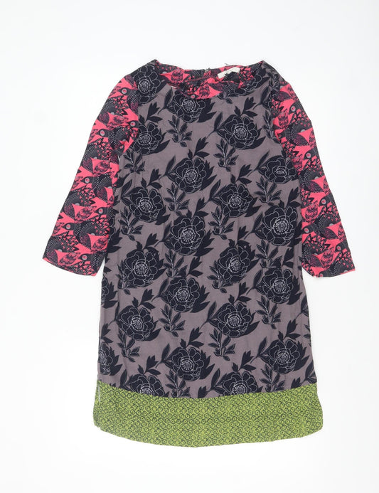 White Stuff Women’s Multicoloured Floral Shift Dress Size 6