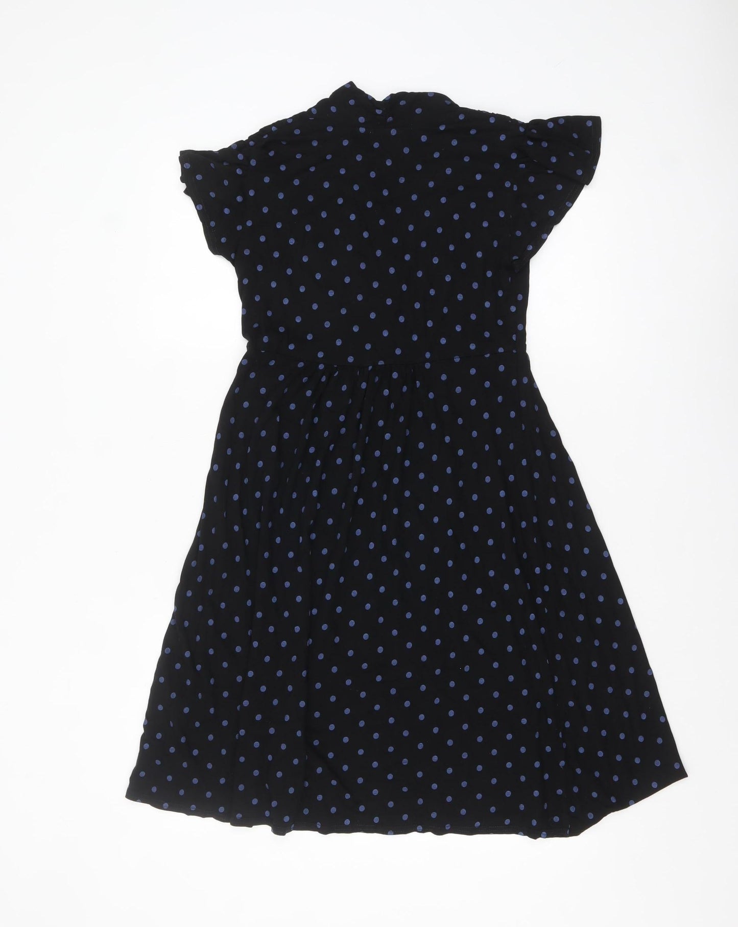 Mamas & Papas Women's Black Polka Dot A-Line Dress UK 10