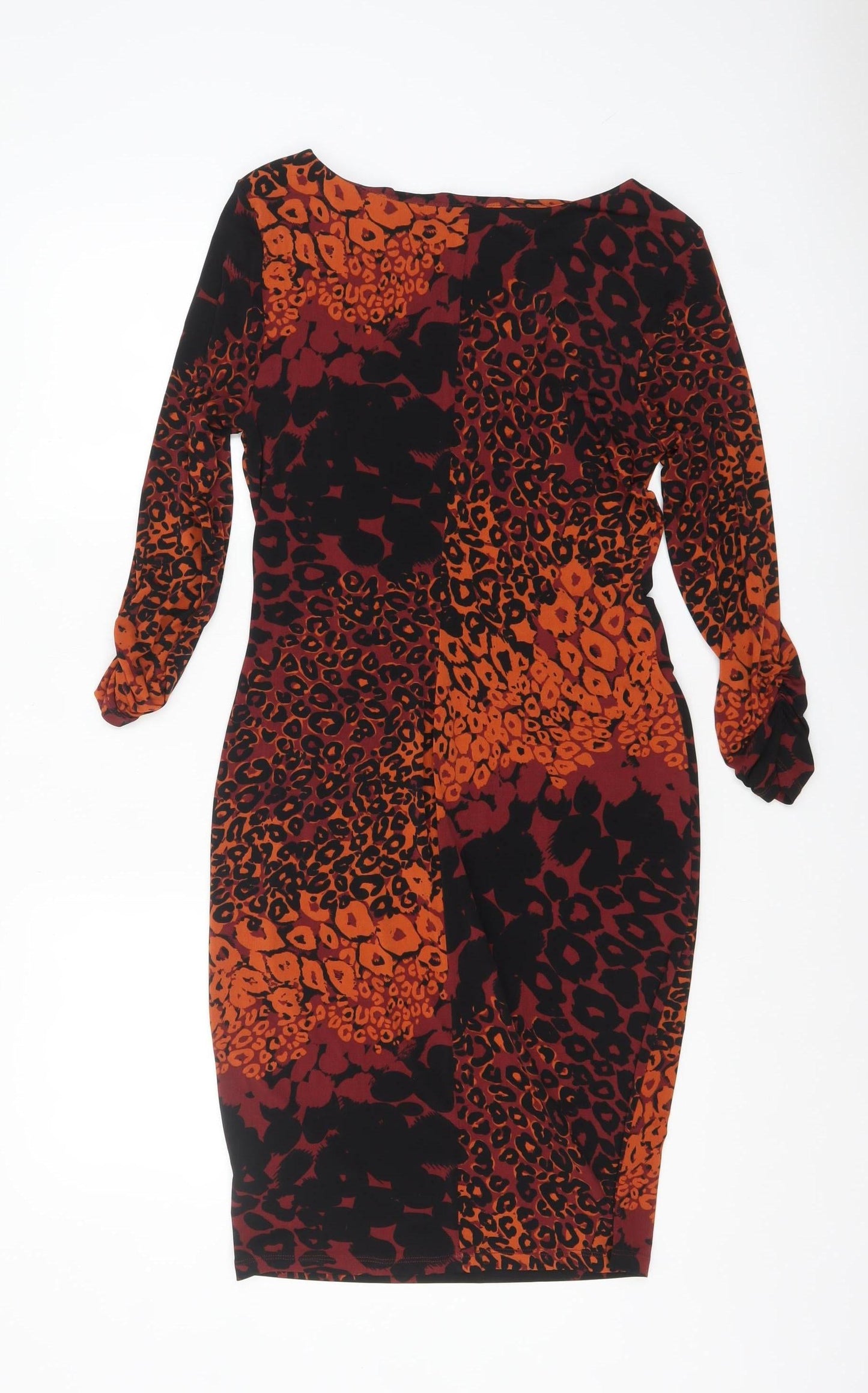 Per Una Women's Multicoloured Animal Print Bodycon Dress Size 10