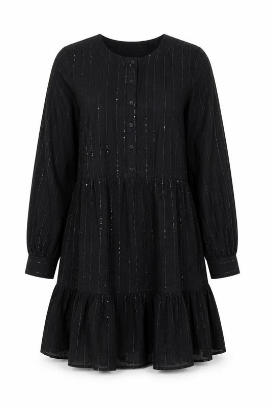 Marks & Spencer Women’s Black Long Sleeve Shift Dress Size 14