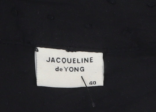 Jacqueline de Yong Women’s Black Fit & Flare Short Viscose Dress Size 12
