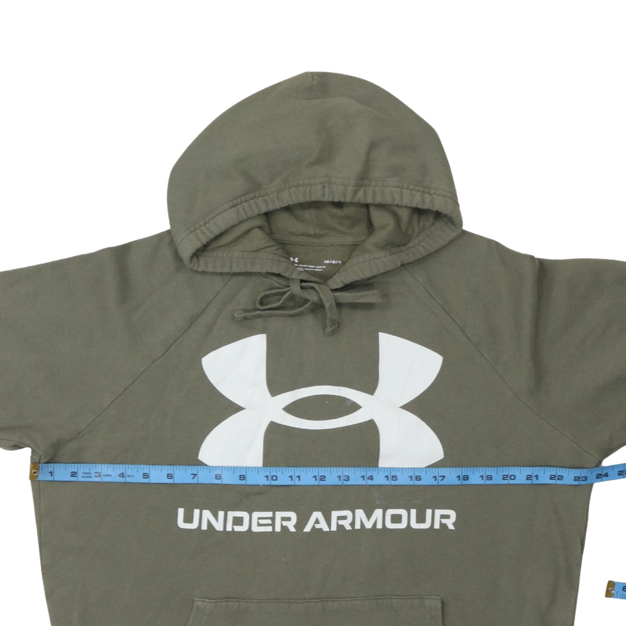 Under Armour Men's Green Pullover Hoodie L Relaxed Fit Sportswear