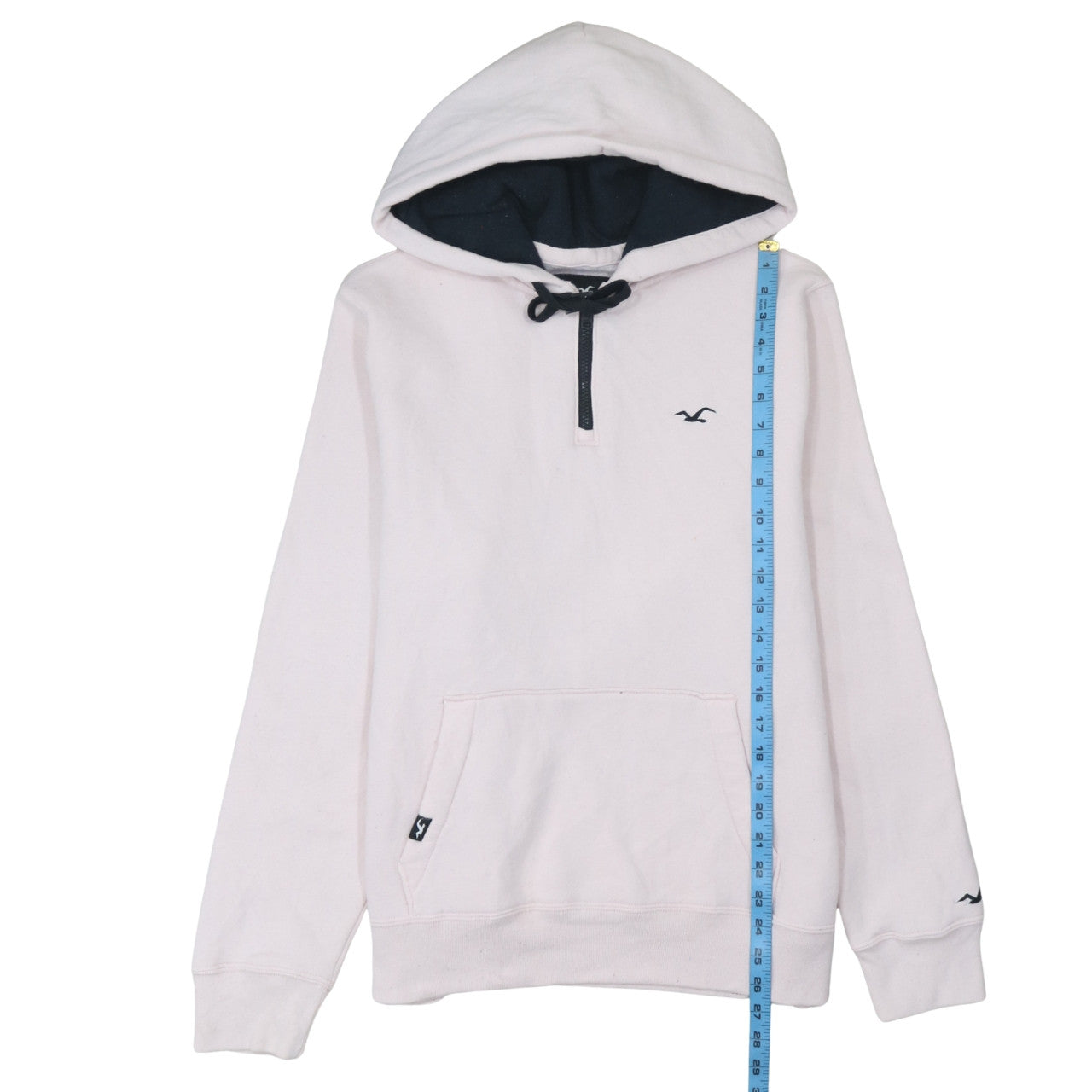 Hollister Women’s Pink Hoodie XL Pullover Drawstring Hooded Sweatshirt