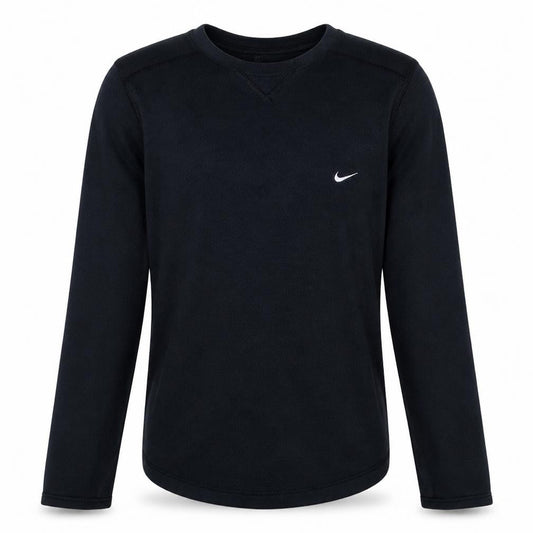 Nike Men's Black Long Sleeve Crew Neck Cotton Top Size Small