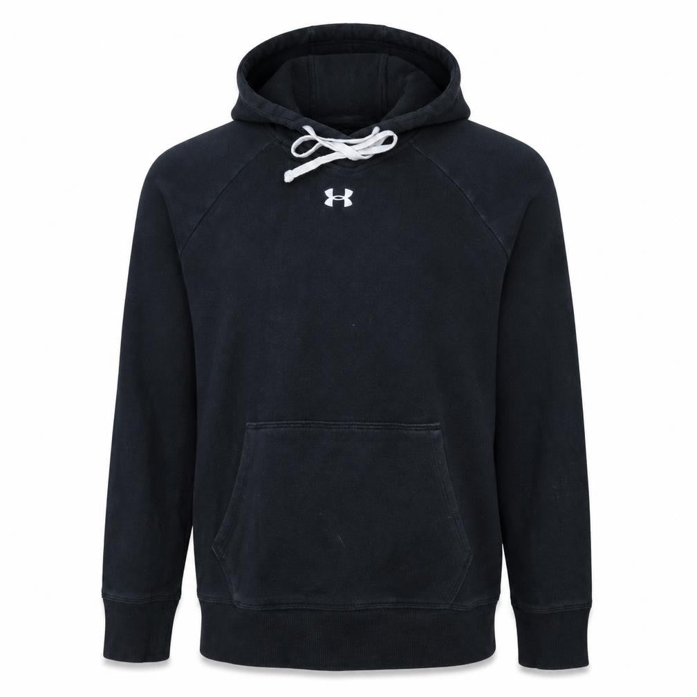 Under Armour Men's Black Pullover Hoodie Small Relaxed Fit Fleece