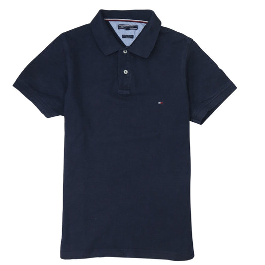 Tommy Hilfiger Men Blue Slim Fit Cotton Polo Shirt M