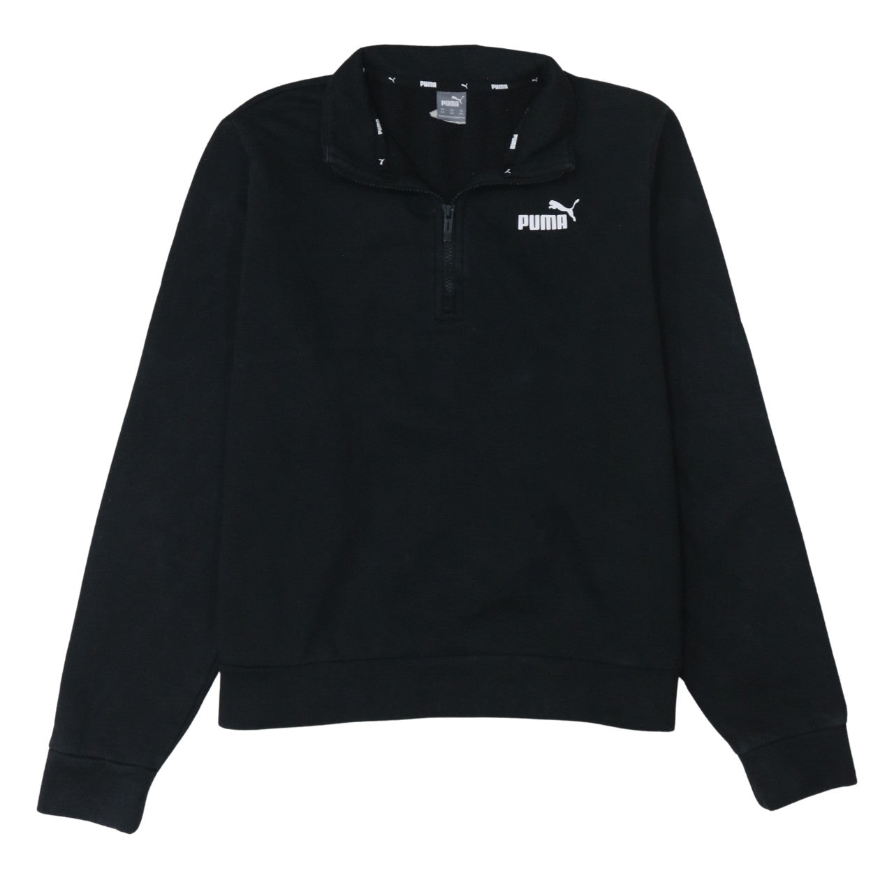Puma Women’s Black 3XL 1/4 Zip Pullover Sweatshirt Fleece
