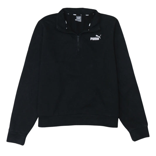 Puma Women’s Black 3XL 1/4 Zip Pullover Sweatshirt Fleece