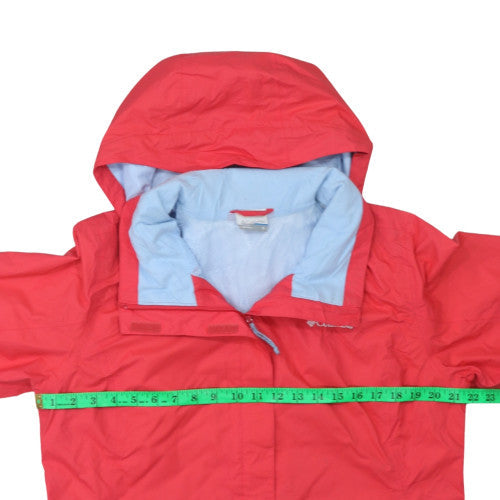 Columbia Men's Red XL Waterproof Hooded Rain Jacket