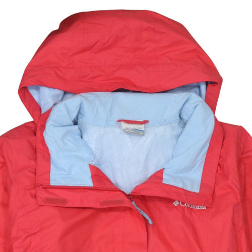 Columbia Men's Red XL Waterproof Hooded Rain Jacket