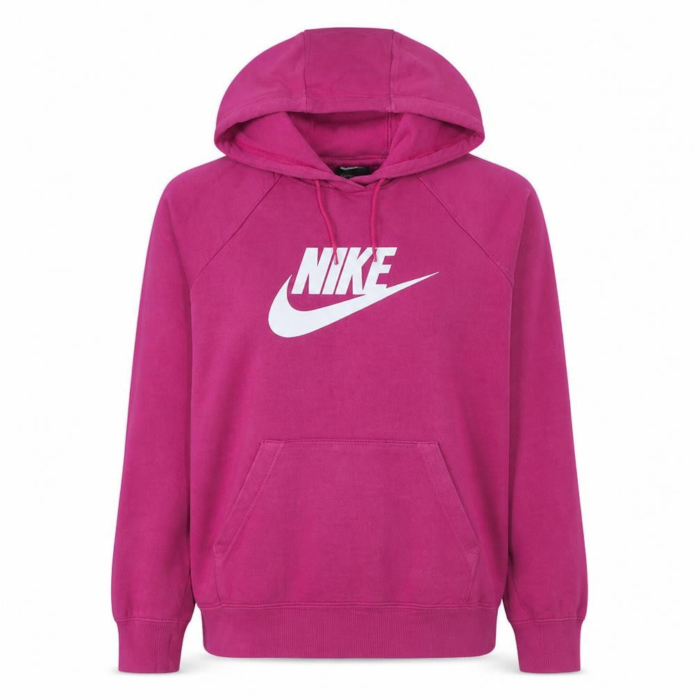 Nike Women's Pink Pullover Hoodie Small Logo Sweatshirt