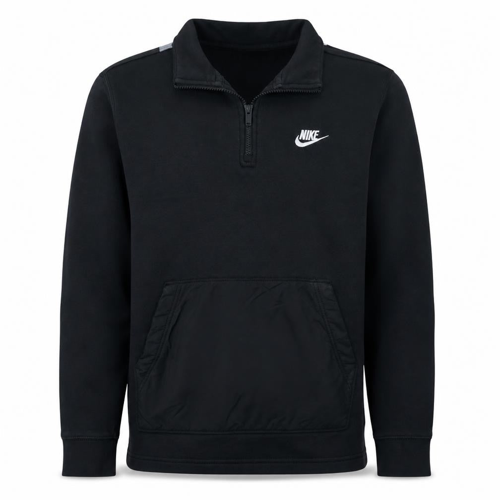 Nike Men's Black Small 1/4 Zip Pullover Sweatshirt with Logo
