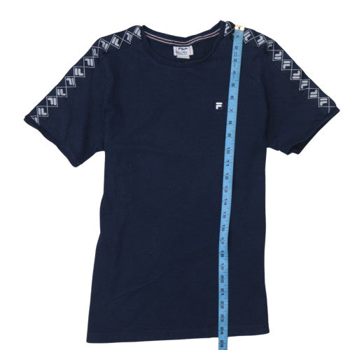 Fila Boys Blue Logo Short Sleeve Crew Neck T-Shirt 13-14 Years