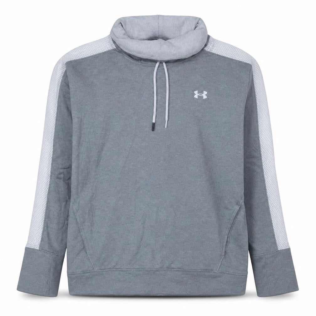 Under Armour Men's Grey L Pullover Hoodie Lightweight High Neck