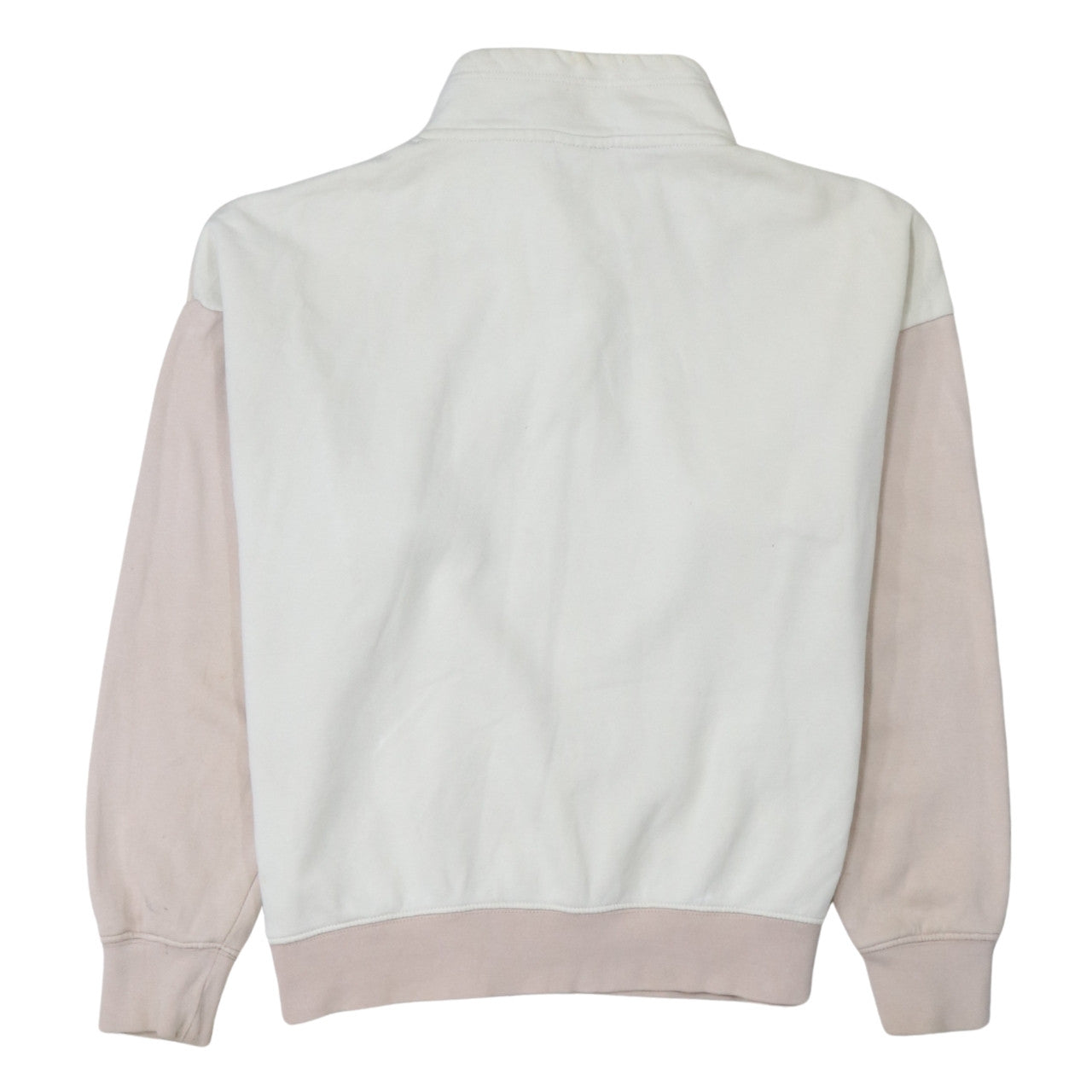 Nike Women’s Beige 1/4 Zip Pullover Sweatshirt Size S Loose Fit