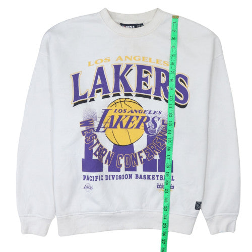 Primark Women’s White Los Angeles Lakers Pullover Sweatshirt Size 10