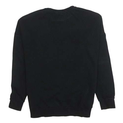 Adidas Boys Black Logo Crew Neck Pullover Sweatshirt 13-14 Years
