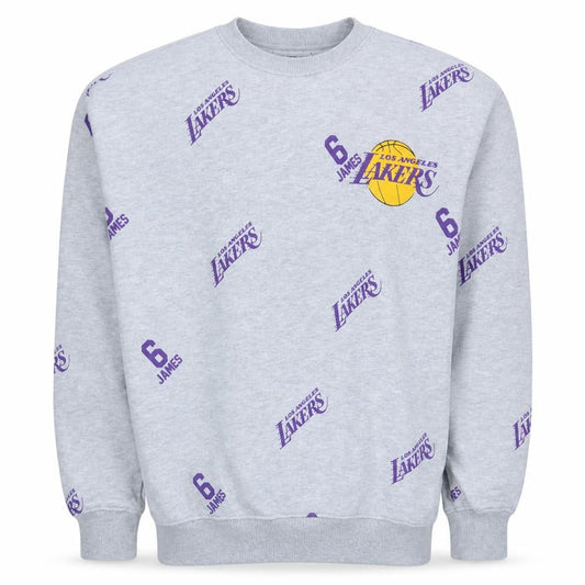 Primark NBA Los Angeles Lakers Grey Men's Medium Pullover Sweatshirt