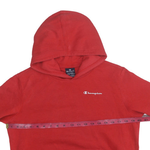 Champion Boys Red Pullover Hoodie 13-14 Years Fleece Sweatshirt