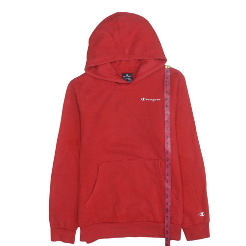 Champion Boys Red Pullover Hoodie 13-14 Years Fleece Sweatshirt