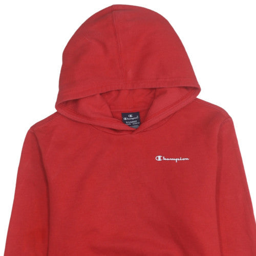 Champion Boys Red Pullover Hoodie 13-14 Years Fleece Sweatshirt