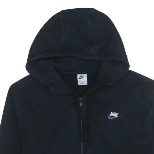 Nike Men's Black Full Zip Hoodie Size L Fleece Sportswear