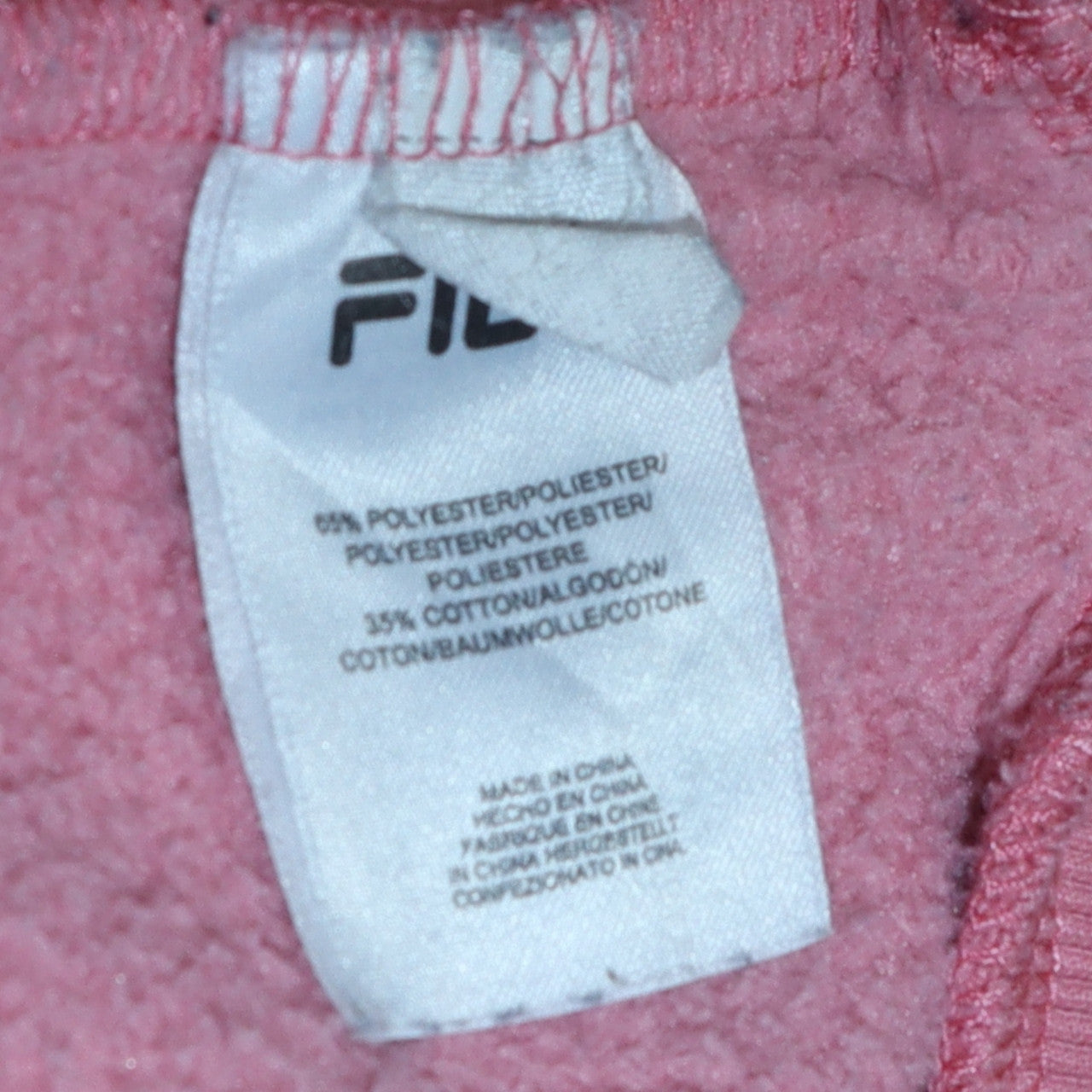 Fila Women’s Pink Logo Sweatshirt XL Pullover Crew Neck Casual