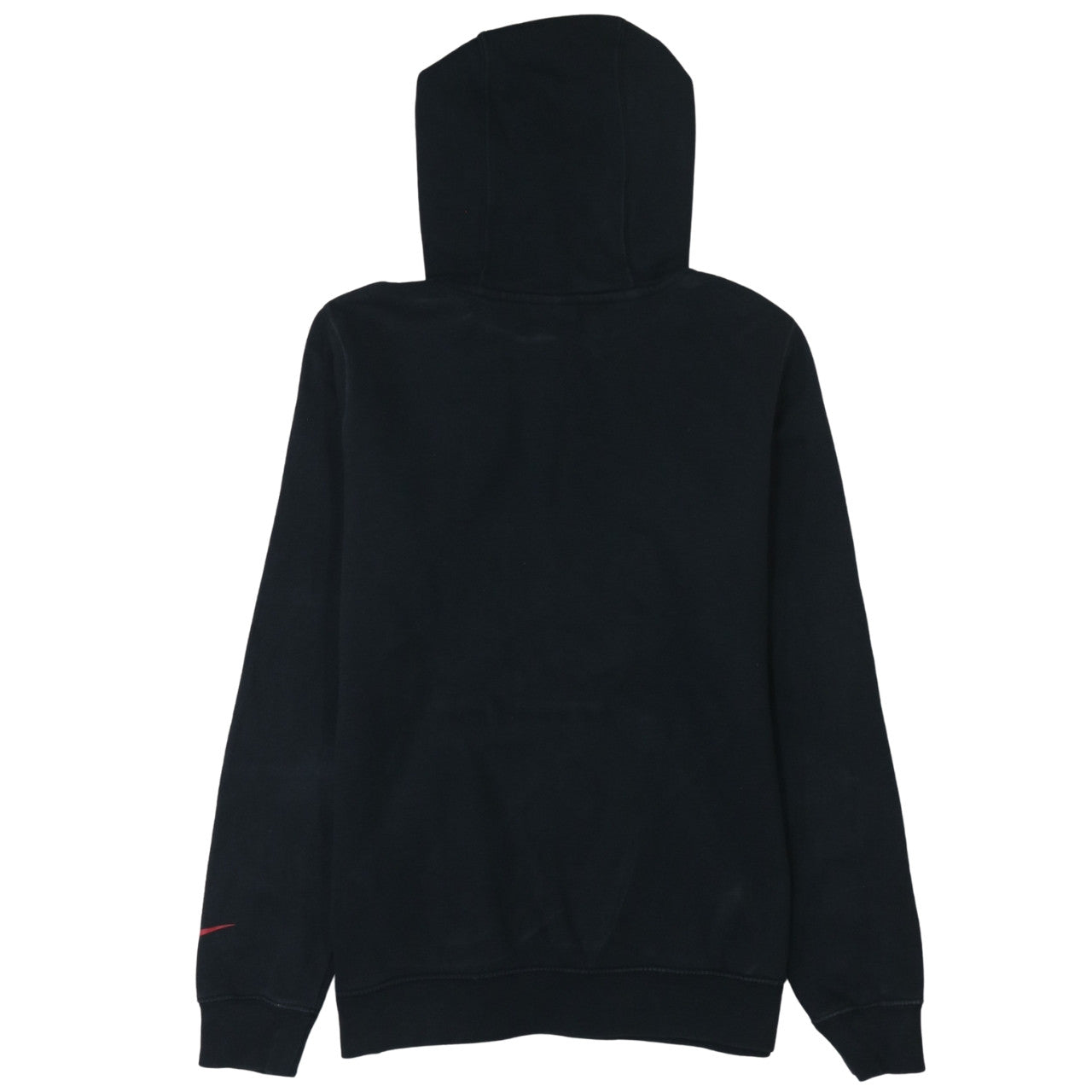 Nike Men's Black S Pullover Hoodie with Red Logo Graphic