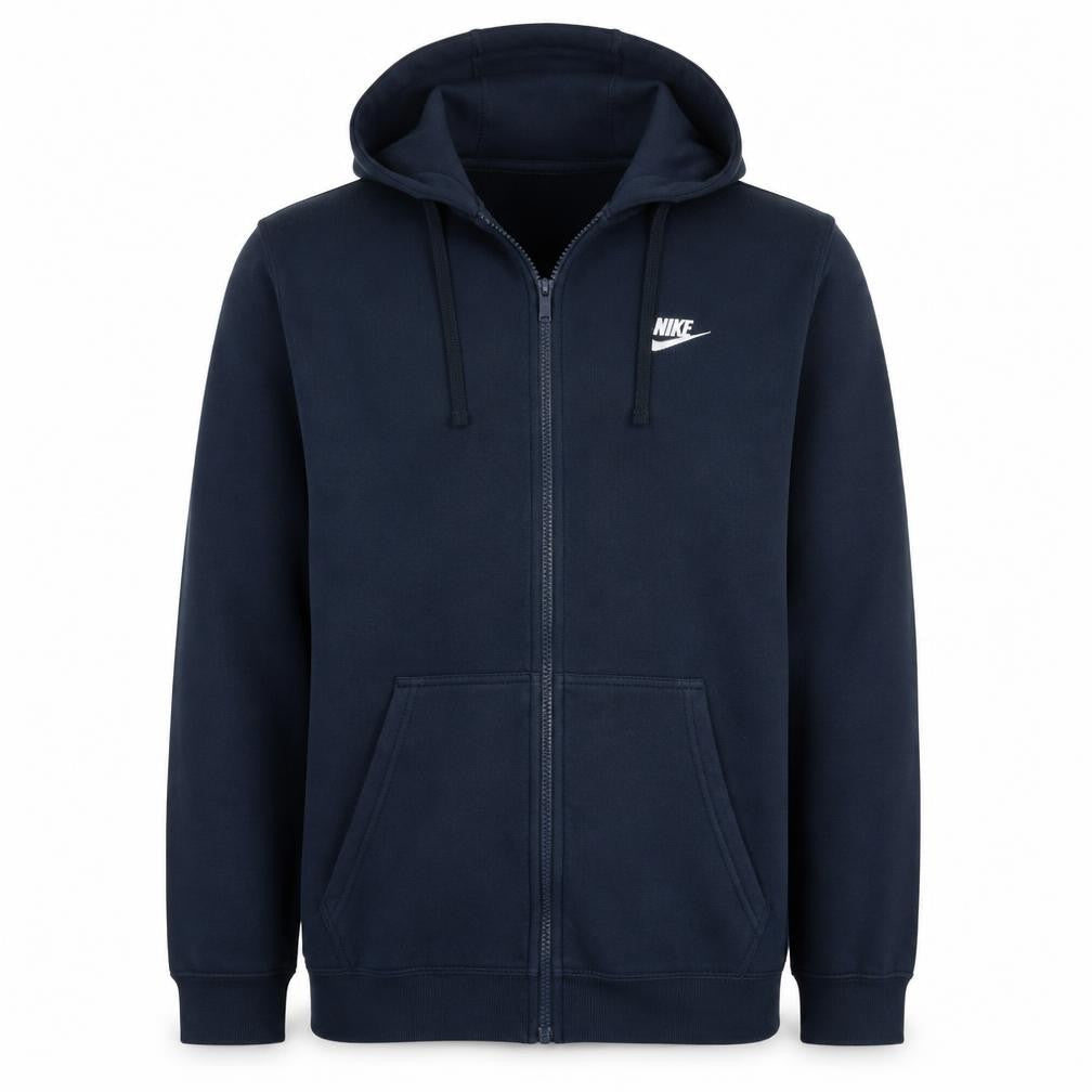 Nike Men's Blue XL Full Zip Hoodie Sweatshirt Fleece