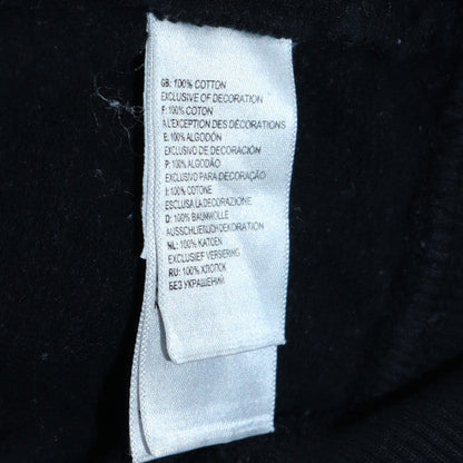 Additional view of The North Face boys’ black pullover hoodie l cotton fleece logo sweatshirt