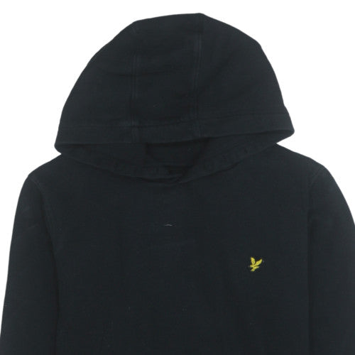 Lyle & Scott Junior Boys Black Pullover Hoodie 14-15 Years Cotton Blend