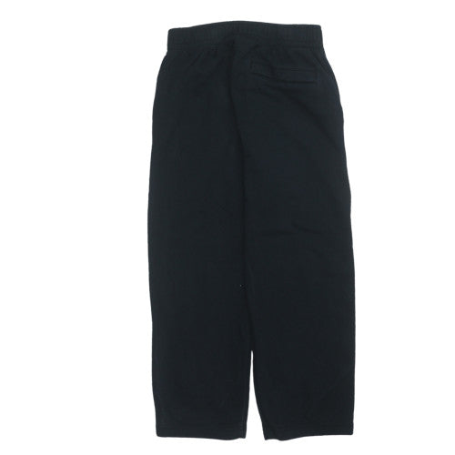 Nike Men's Black Fleece Sweatpants S Regular Elastic Waist Activewear