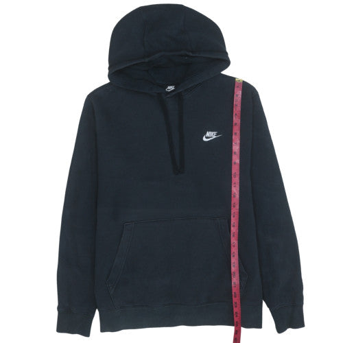 Nike Men's Black Pullover Hoodie L Logo Fleece Sweatshirt