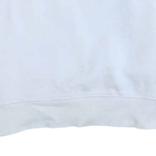 Champion Men's White Small Crew Neck Pullover Sweatshirt
