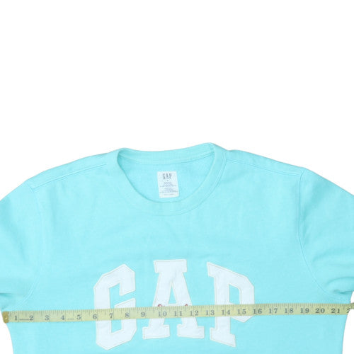 GAP Men's Blue Logo Pullover Sweatshirt Size S Crew Neck